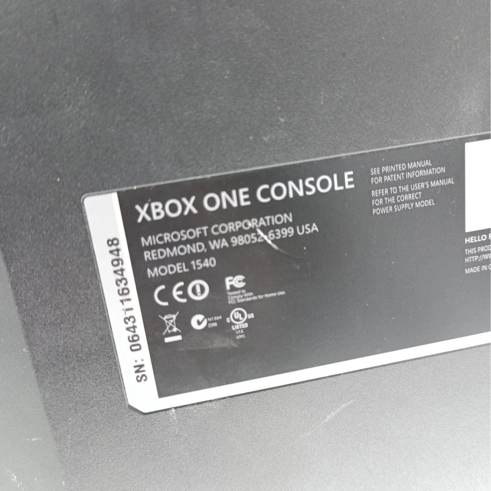 Microsoft Xbox One Black Video Game Console Model 1540 Tested Working #2